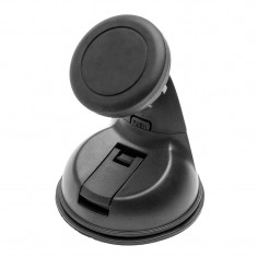 Suport auto magnetic pentru telefon RoGroup, ajustabil 360 grade, prindere ventuza