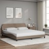 VidaXL Cadru de pat, Dover, cappuccino, 180x200 cm, piele ecologică 373242