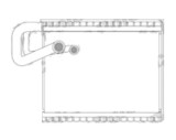 Evaporator aer conditionat Citroen C3 PICASSO, 2008-; C3, 2010-2016; C4 AIRCROSS, 2012-; DS DS3, 2010-diesel, full aluminiu brazat, 200x235x38 mm, ie, Rapid