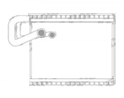 Evaporator aer conditionat Citroen C3 PICASSO, 2008-; C3, 2010-2016; C4 AIRCROSS, 2012-; DS DS3, 2010-diesel, full aluminiu brazat, 200x235x38 mm, ie foto