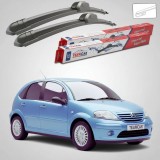Cumpara ieftin Ștergătoare Citro&euml;n C3 Gen I FC/FN Hatchback 2002-2009 | Set Față Flat &ndash; TeamCar&reg;