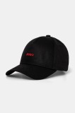 HUGO șapcă de baseball din bumbac culoarea negru, cu imprimeu, 50519255