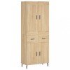 Dulap inalt, stejar sonoma, 69,5x34x180 cm, lemn compozit