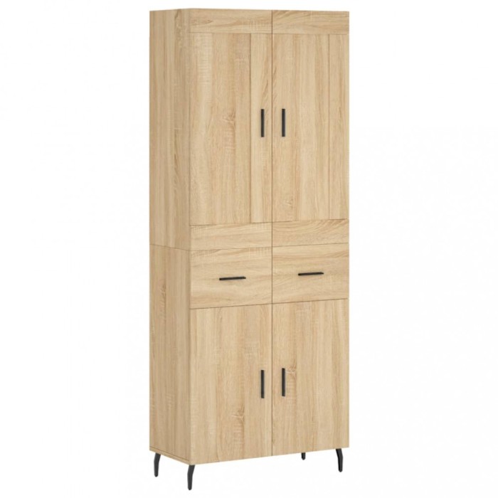 Dulap inalt, stejar sonoma, 69,5x34x180 cm, lemn compozit