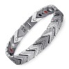 Bratara magnetica din otel inoxidabil, silver, model SY033