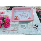 Cumpara ieftin Tavita Turta, Buretata din Catifea cu 6 Piese - Roz - TPT524