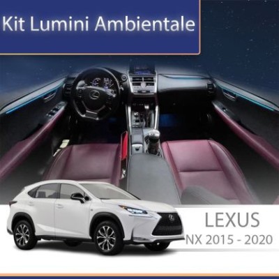 Lumini ambientale Lexus NX 2015-2021 set complet control telefon sau sistem original CarStore Technology foto
