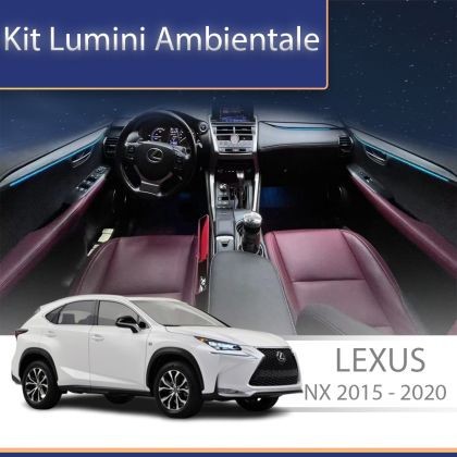 Lumini ambientale Lexus NX 2015-2021 set complet control telefon sau sistem original CarStore Technology