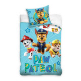 Cumpara ieftin Lenjerie de pat pentru copii, Metru Patrat, bumbac 100% natural, Paw Patrol 5 catei, compus din husa pilota 100x135 si o fata de perna 40x60