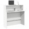 vidaXL Birou de recepție alb 100x50x103,5 cm din lemn prelucrat
