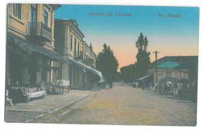 3275 - PUCIOASA, Dambovita, Market, store - old postcard CENSOR Hospital unused foto
