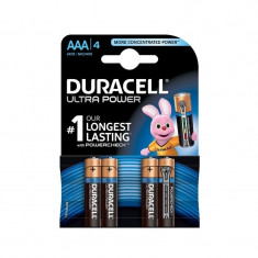 Set baterii AAA Duracell 500039400269, 4 bucati, Duralock Ultra power foto