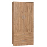 Cumpara ieftin Dulap Zelia cu 2 uși și sertare, 79x42x180cm