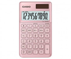 Calculator de birou CASIO SL-1000SC-PK Pink foto