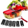 Razatoare Multifunctionala Legume 6 in 1 Otel Inoxidabil, Ajustabila, pentru Cartofi, Morcovi, Castraveti, Ceapa, Usturoi, Ghimbir