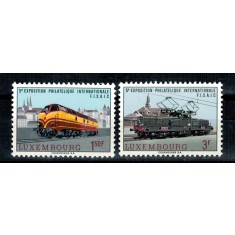 Luxemburg 1966 - Expo filatelic, locomotive, serie neuzata