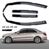 Paravanturi de vant pentru Mercedes C class W205 2015-2020 Auto Masina Negru transparent 4 buc.