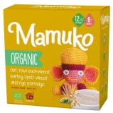 Porridge din 5 cereale ovaz, hrisca, orz, spelta si secara bio 6+ luni 200g Mamuko