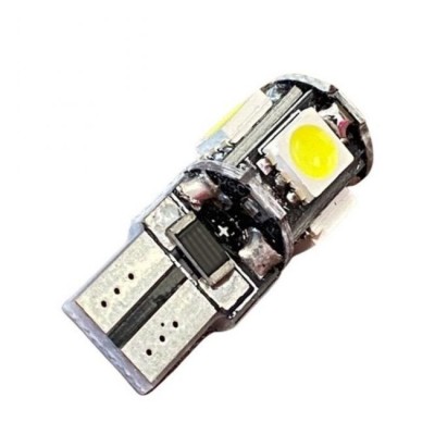 Set 2 x Becuri auto, 10W, 5 LED SMD, T10 foto