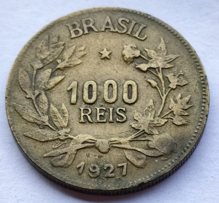 466. Moneda Brazilia 1000 reis 1927