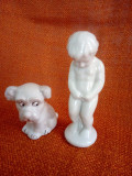 Grup de figurine din portelan vechi copil cu catel