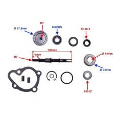 Pompa Apa Scuter Kymco Dink 250cc 300cc Kit Reparatie