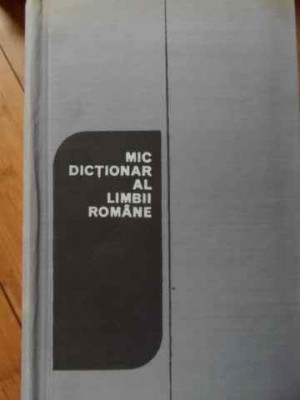 Mic Dictionar Al Limbii Romane - Ana Canarache Vasile Breban ,520284 foto