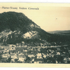 681 - PIATRA NEAMT, Panorama, Romania - old postcard, real Photo - used - 1941