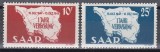 SAAR 1948 - Prima aniversare a Constituției - Harta Saarlandului, MNH