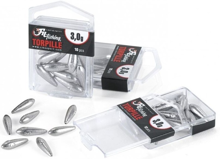 Plumbi Filfishing Torpile Culisanti Cu Silicon, 4g, 10buc/pac