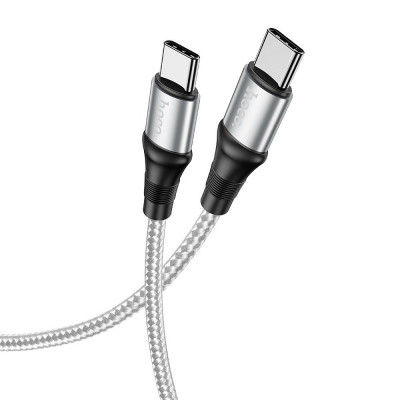 Cablu Date &amp;amp; Incarcare Fast Charging Tip C - Tip C (Gri) 2 Metri Hoco X50 foto
