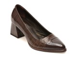 Pantofi eleganti EPICA maro, 3512404, din piele croco