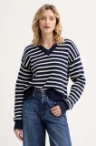 Levi&#039;s pulover din amestec de l&acirc;nă culoarea bej, călduros, 0037O