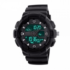Ceas Barbatesc SKMEI CS897, curea silicon, digital watch, Functii- alarma, ora, lumina cadran, rezistent 3ATM foto