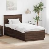 Cumpara ieftin Cadru de pat Stejar inchis 70 x 190 cm Lemn prelucrat