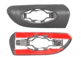 Bandou aripa, ornament Opel Vectra B, 95-98, fata, Stanga, cu gauri semnalizare; negru