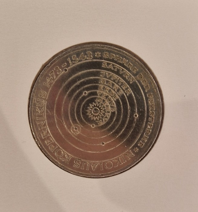 Germany, Germania, 5 MArk 1973, KM#136, argint, foarte buna, comemorativa