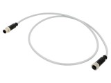 Cablu HARTING pentru senzori 4 pini PVC 1m M12 mamă-tată