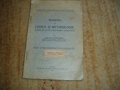 Romulus Demetrescu - Elemente de logică și metodologie foto