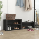Pantofar, negru, 150x35x45 cm, lemn prelucrat, vidaXL