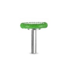 Fr&eacute;zka tvar Rotačn&aacute; hrana -pr.25,4mm stopka 6mm, Granulatie Saburr ASPRA - VERDE