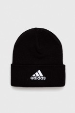 adidas căciulă Logo Beanie Cuf culoarea negru IB2651