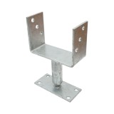 Papuc reazem reglabil Otel zincat, 150x70x115mm, talpa 70x150mm, grosime 4.5mm, inaltime 240-320mm, tija 120-200mm