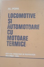 Locomotive și automotoare cu motoare termice - Al. Popa