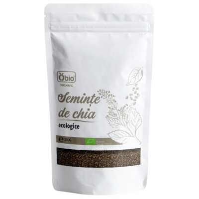 Seminte de chia raw bio 200g Obio foto