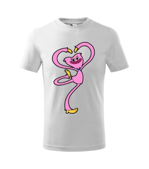 Tricou Personalizat Alb Huggy Wuggy pentru Copii 5