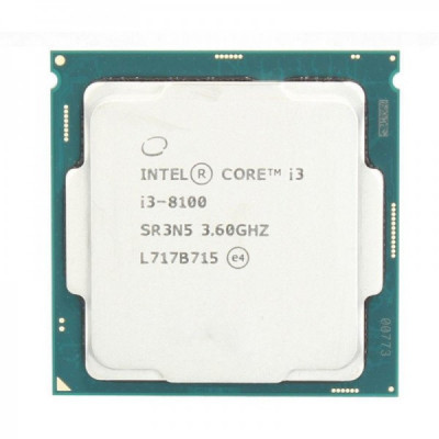 Procesor calculator Intel 4 Core/4threads i3-8100 3.6Ghz LGA1151- echivalent i5-7500 foto