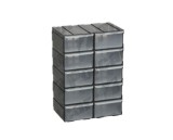 Set cutii de plastic pentru piese si diverse obiecte 15,5x9,5x22,5 cm, 10 buc.