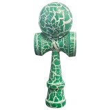 Cumpara ieftin Kendama X Originala, Profesionala, DEPOX&reg;, Cracked, Lemn, 18 cm, Verde/Alb