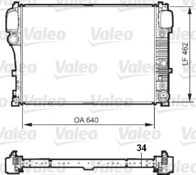 Radiator, racire motor MERCEDES S-CLASS Cupe (C216) (2006 - 2013) VALEO 735299